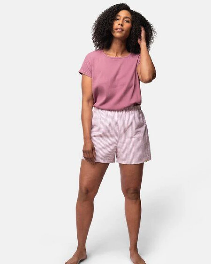 greenjama Damen Pyjama-Shorts, GOTS-zertifiziert