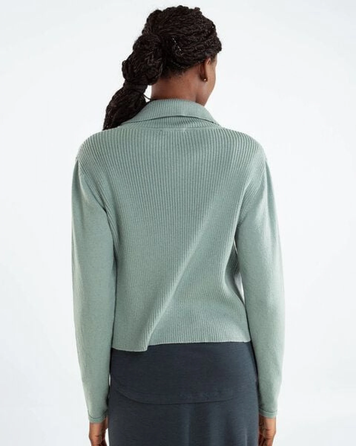 Alma & Lovis Strickjacke aus Bio-Baumwoll-/Woll-Mix – Ansicht 4