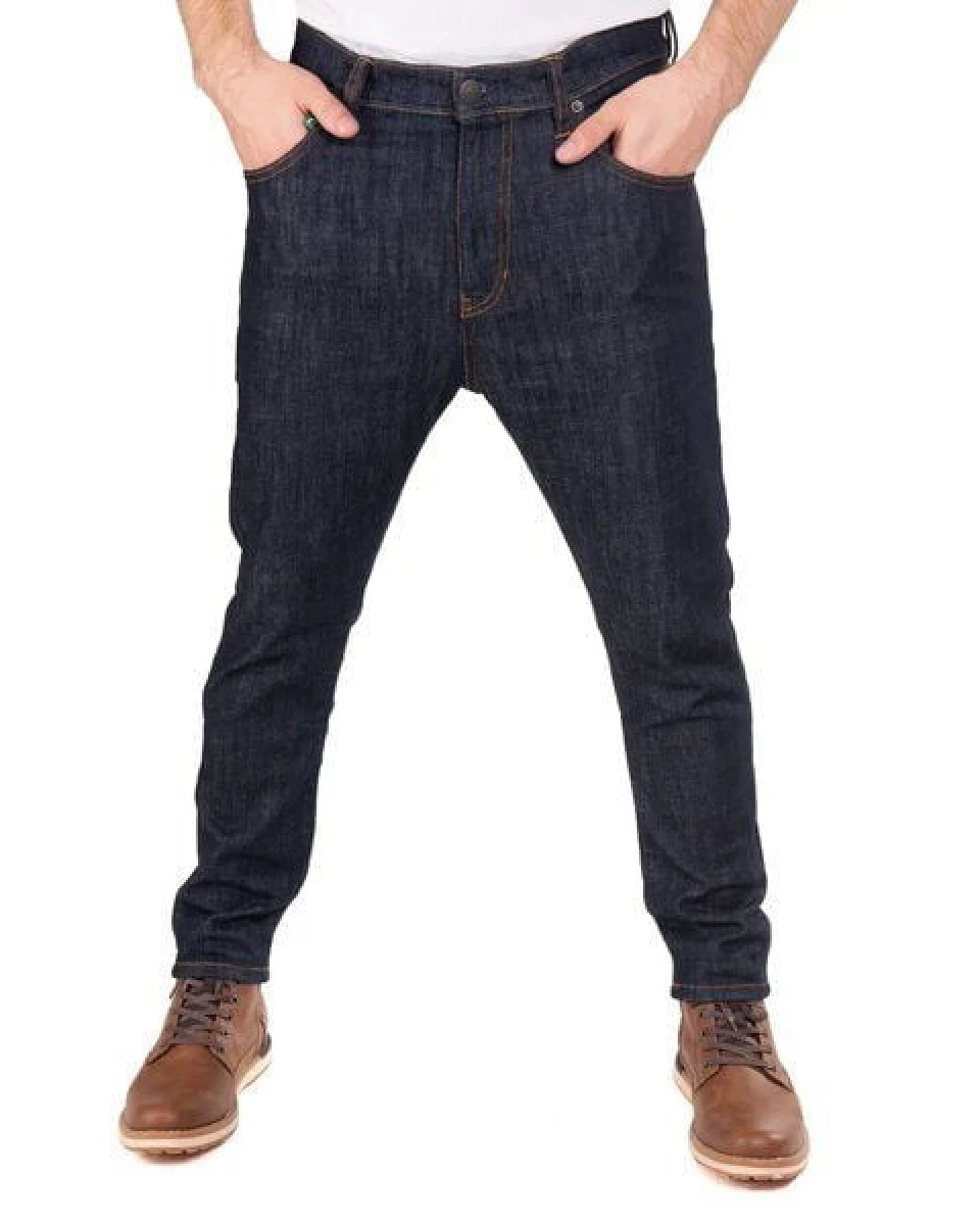 fairjeans Bio-Jeans in TAPERED Form, navy, dunkelblau, nachhaltig, GOTS – Ansicht 2