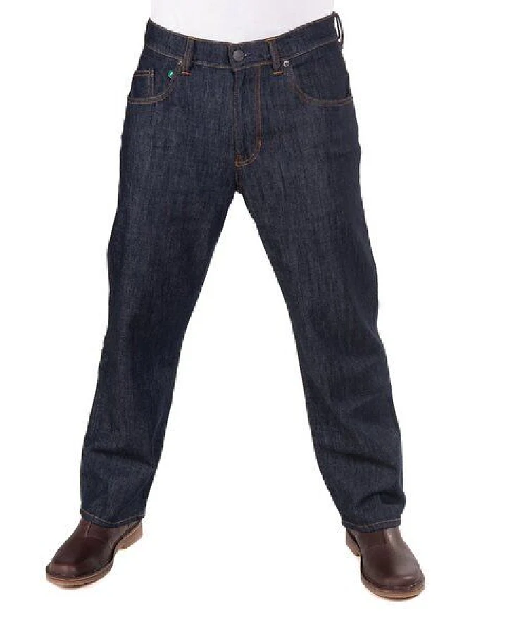 fairjeans Bio-Jeans "LOOSE NAVY" sitzt locker lässig, aus Bio-Baumwolle, fair produziert, GOTS