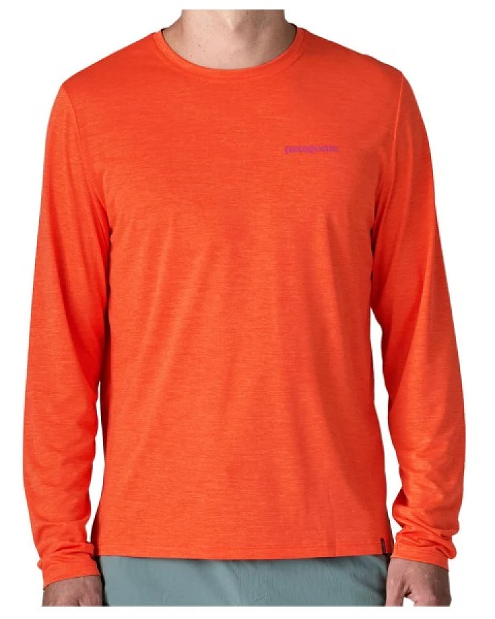 Patagonia - L/S Cap Cool Daily Shirt Boardshort Logo - Funktionsshirt Gr XS rot