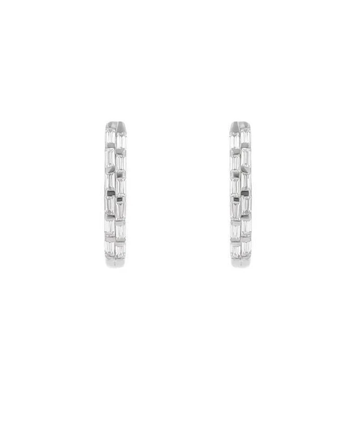 Eppi Runde Ohrringe mit Lab Grown Diamanten in Baguette-Form Hamish