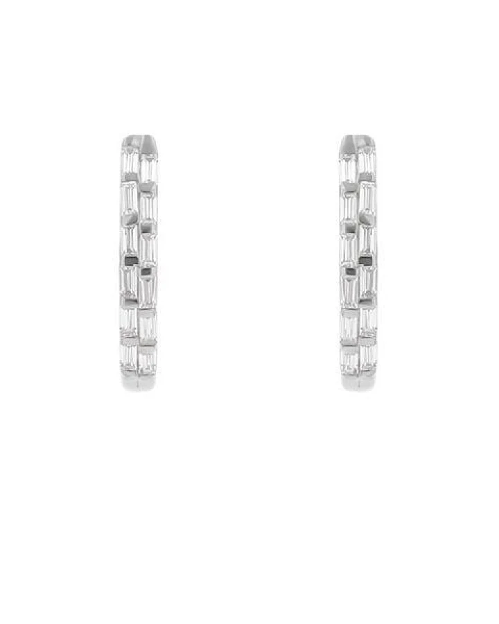 Eppi Runde Ohrringe mit Lab Grown Diamanten in Baguette-Form Hamish