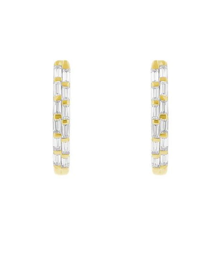 Eppi Runde Ohrringe mit Lab Grown Diamanten in Baguette-Form Hamish