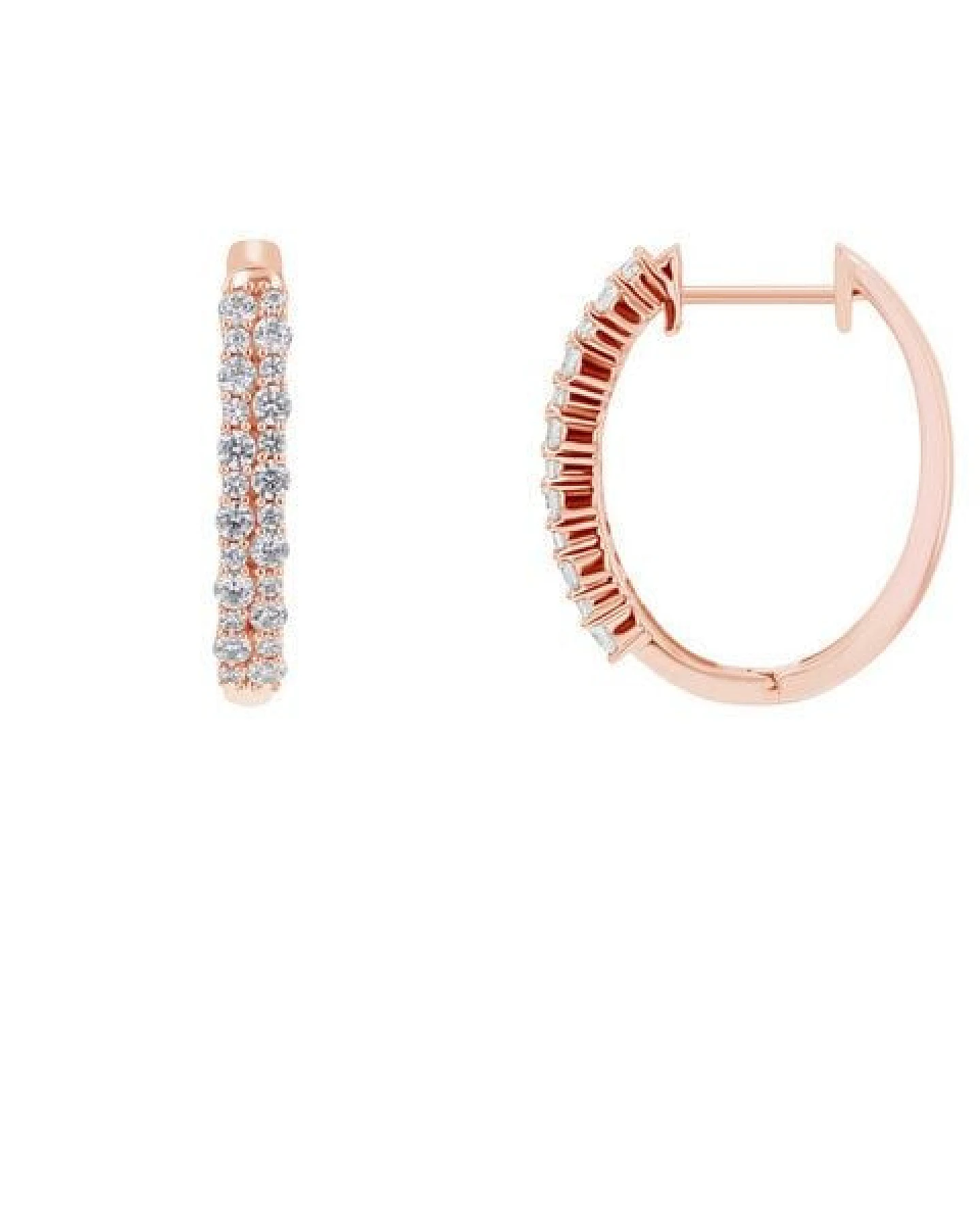 Eppi Runde Ohrringe mit Lab Grown Diamanten Nicholls – Ansicht 3
