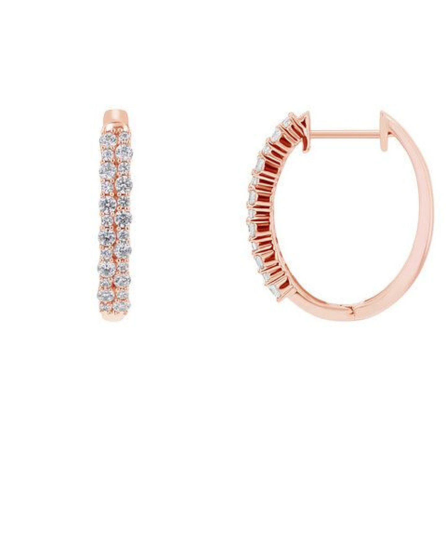Eppi Runde Ohrringe mit Lab Grown Diamanten Nicholls – Ansicht 3