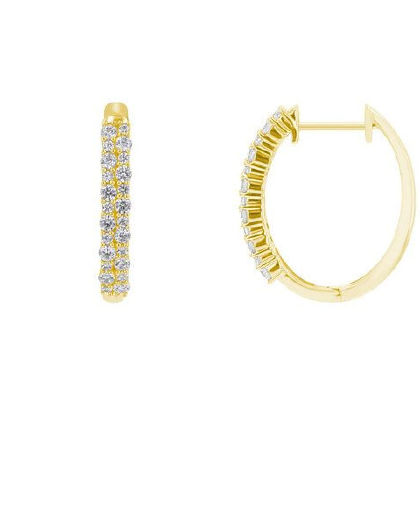 Eppi Runde Ohrringe mit Lab Grown Diamanten Nicholls – Ansicht 3