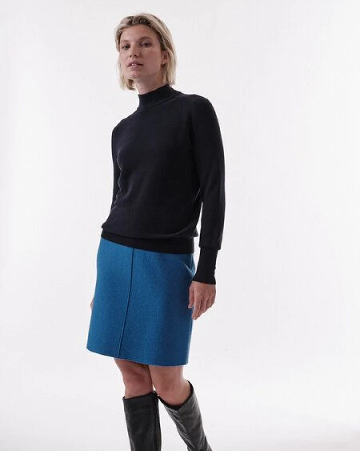 LANIUS Rollkragenpullover aus Bio-Baumwolle