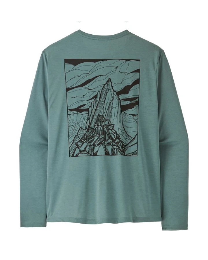 Patagonia - L/S Cap Cool Daily Shirt Cloud Crag - Funktionsshirt Gr M türkis