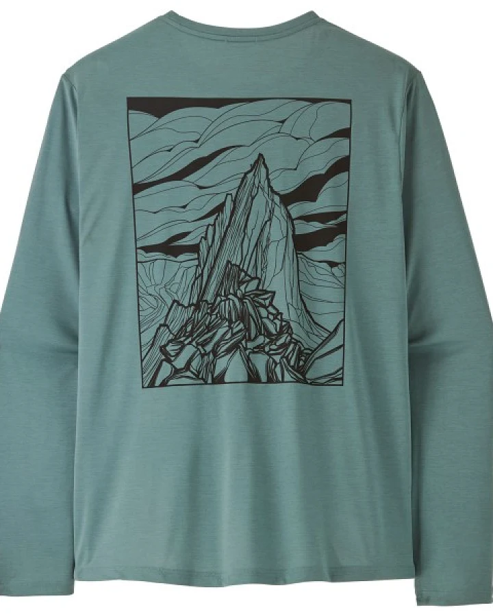 Patagonia - L/S Cap Cool Daily Shirt Cloud Crag - Funktionsshirt Gr M türkis