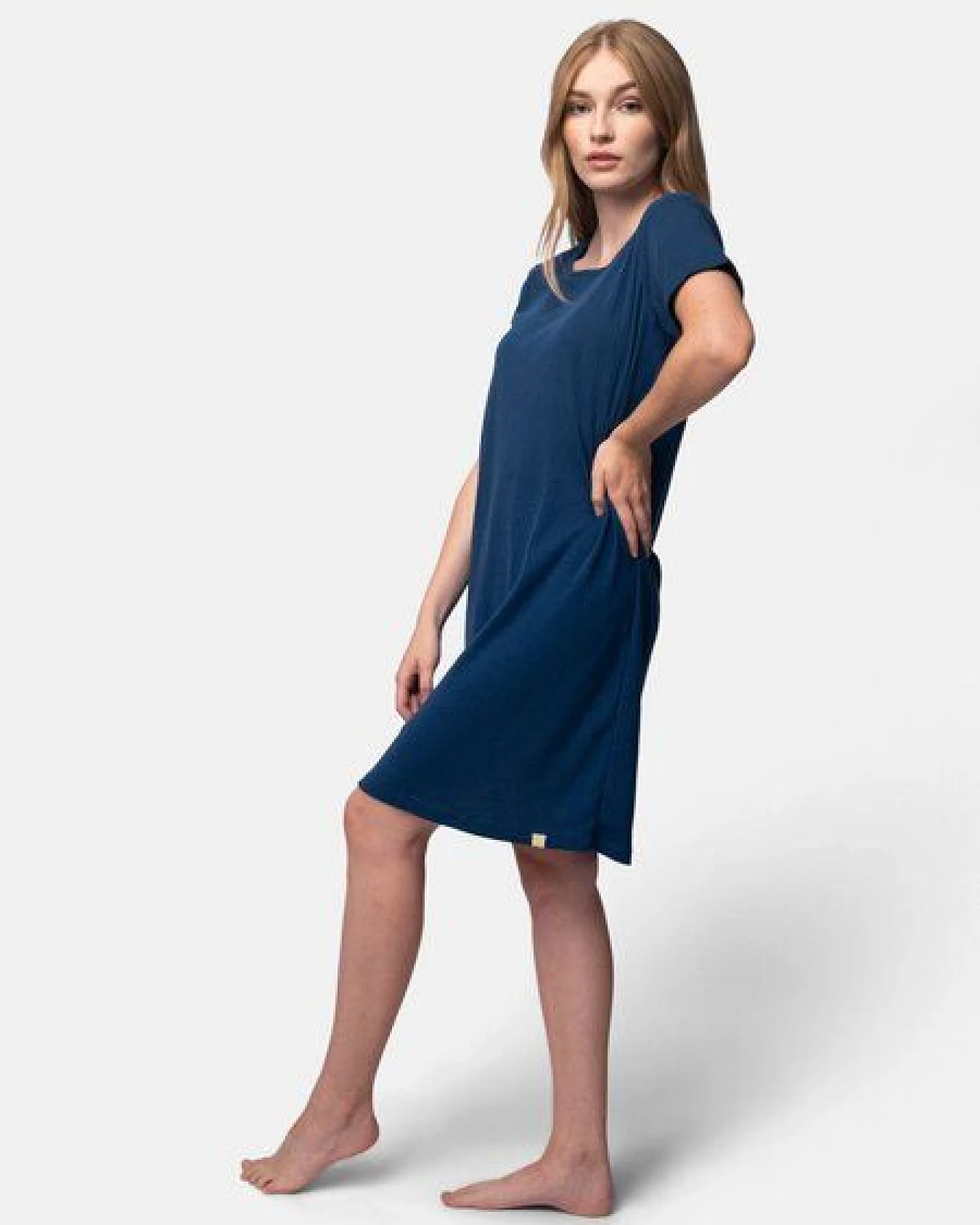 greenjama Damen Sleepshirt aus Derby-Rib, GOTS-zertifiziert – Ansicht 2