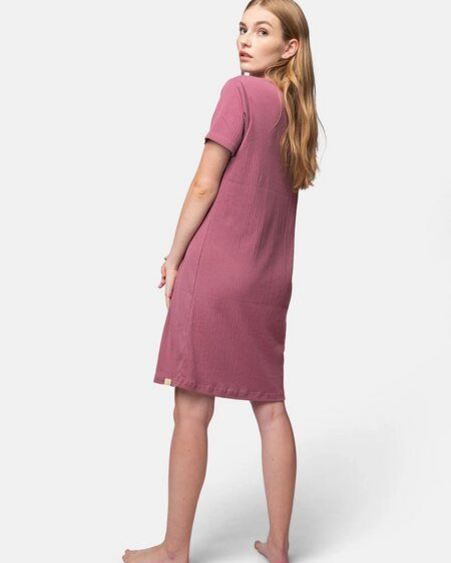greenjama Damen Sleepshirt aus Derby-Rib, GOTS-zertifiziert – Ansicht 2