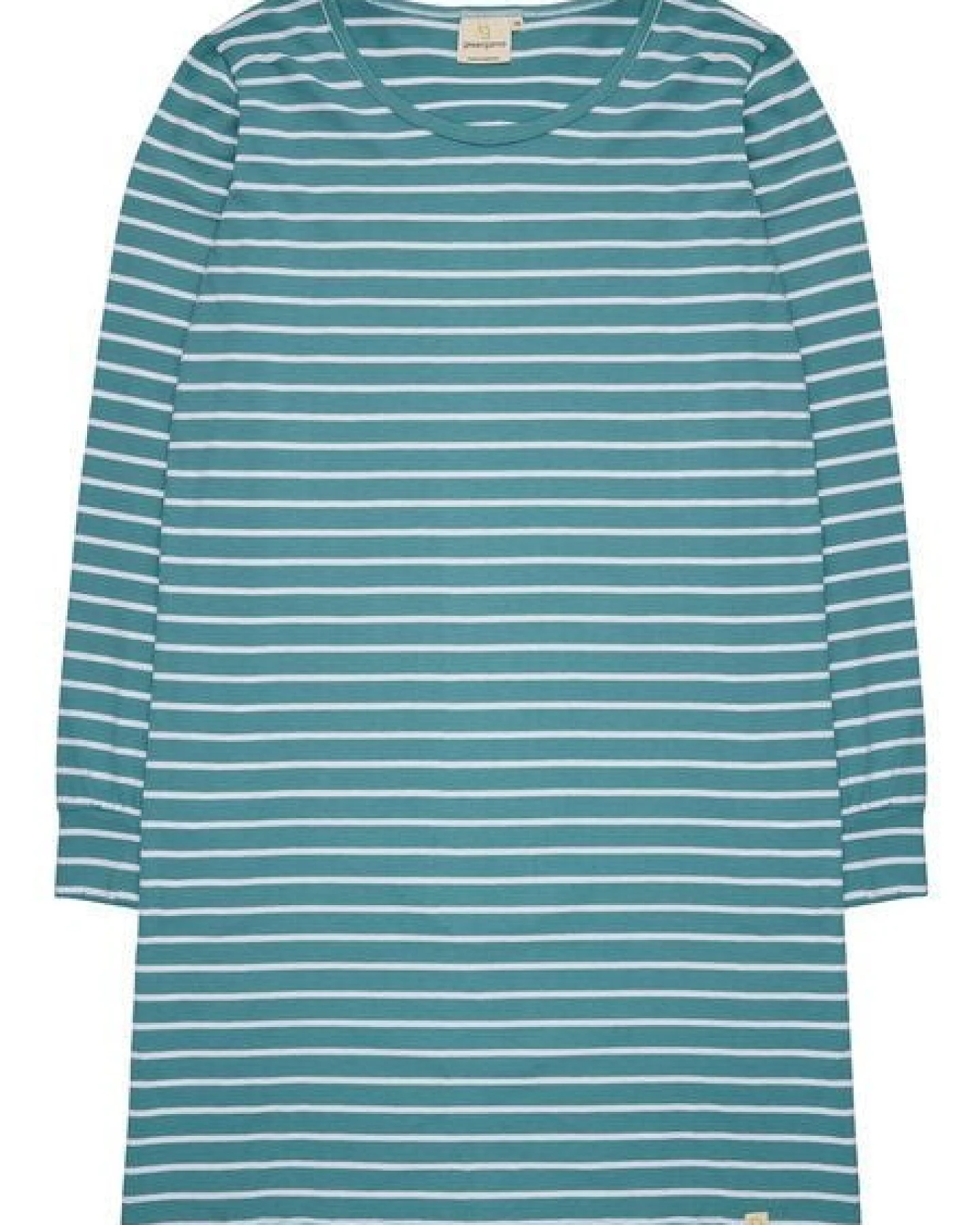 greenjama Damen Sleepshirt Ringel, GOTS-zertifiziert – Ansicht 4