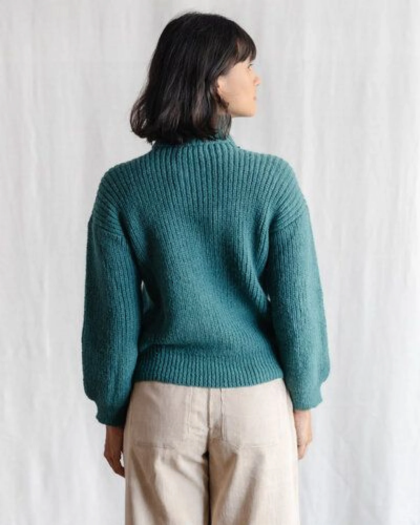 Jyoti - Fair Works Baby-Alpaka Turtleneck Strickpullover Sabeti – Ansicht 2