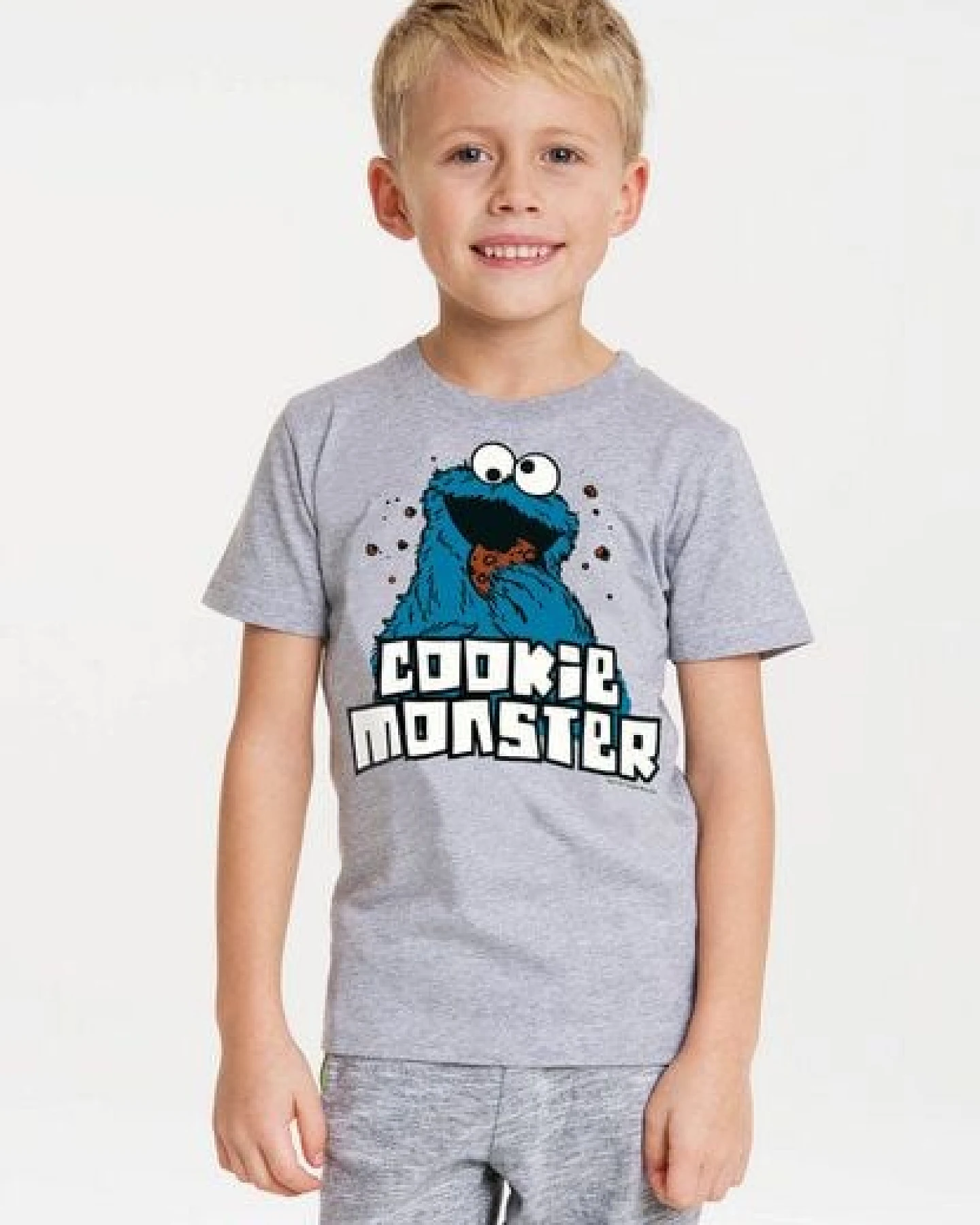 LOGOSH!RT LOGOSHIRT - Sesamstrasse - Krümelmonster "Cookie Monster" - Kinder – Ansicht 4