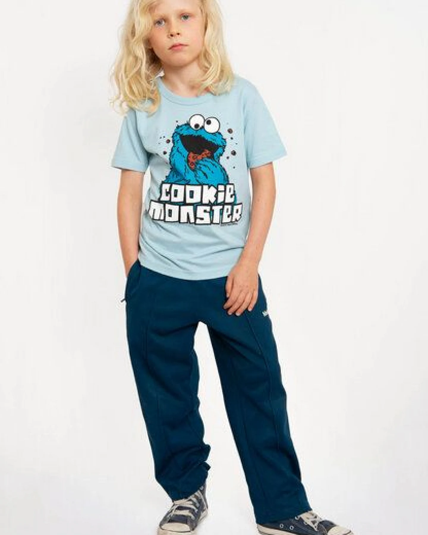 LOGOSH!RT LOGOSHIRT - Sesamstrasse - Krümelmonster "Cookie Monster" - Kinder – Ansicht 3