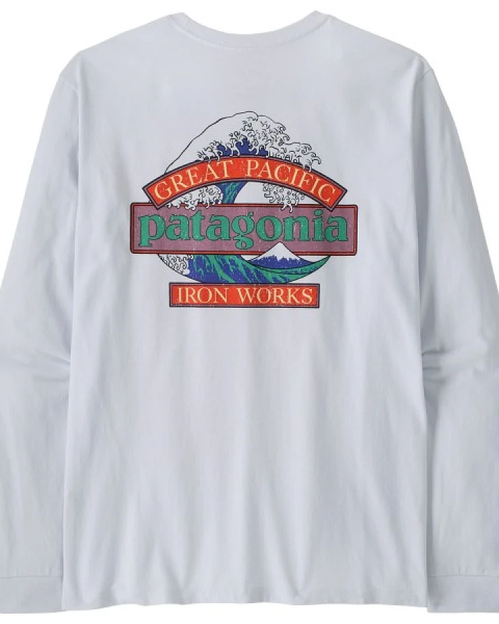 Patagonia - L/S Great Waves Responsibili-Tee - Longsleeve Gr XS grau