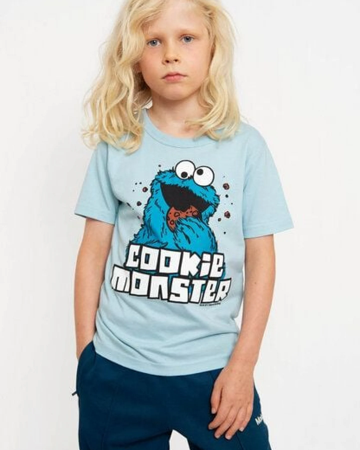 LOGOSH!RT LOGOSHIRT - Sesamstrasse - Krümelmonster "Cookie Monster" - Kinder – Ansicht 4