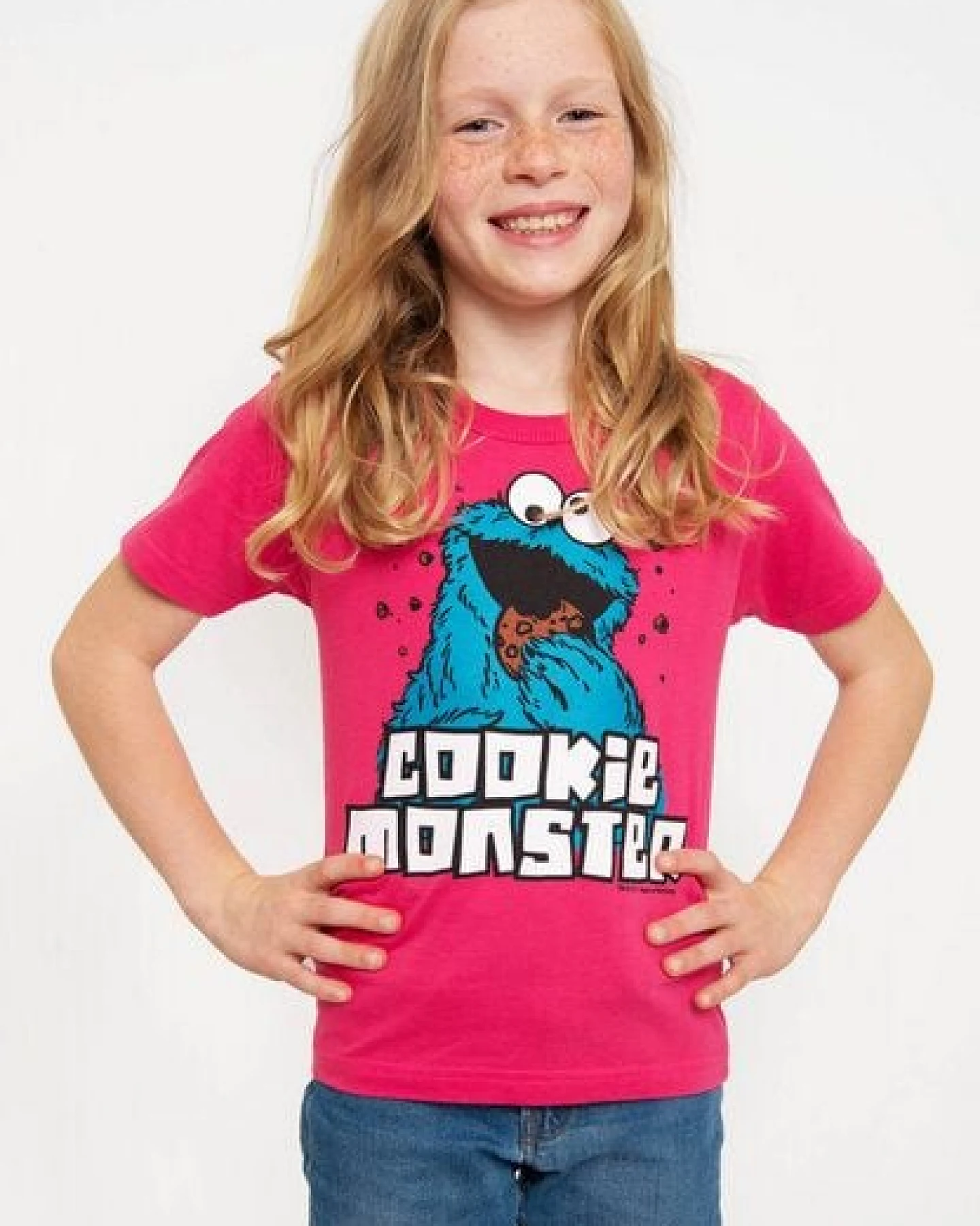 LOGOSH!RT LOGOSHIRT - Sesamstrasse - Krümelmonster "Cookie Monster" - Kinder – Ansicht 4