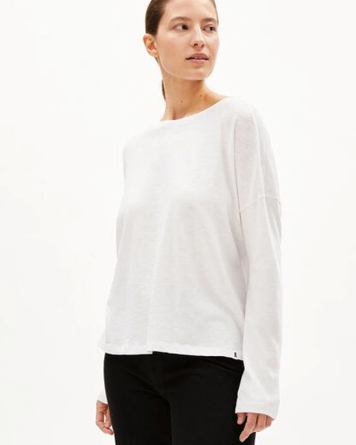 ARMEDANGELS ZORAA LI HEAVY FLAMÈ - Damen Longsleeve Loose Fit aus Bio-Baumwolle