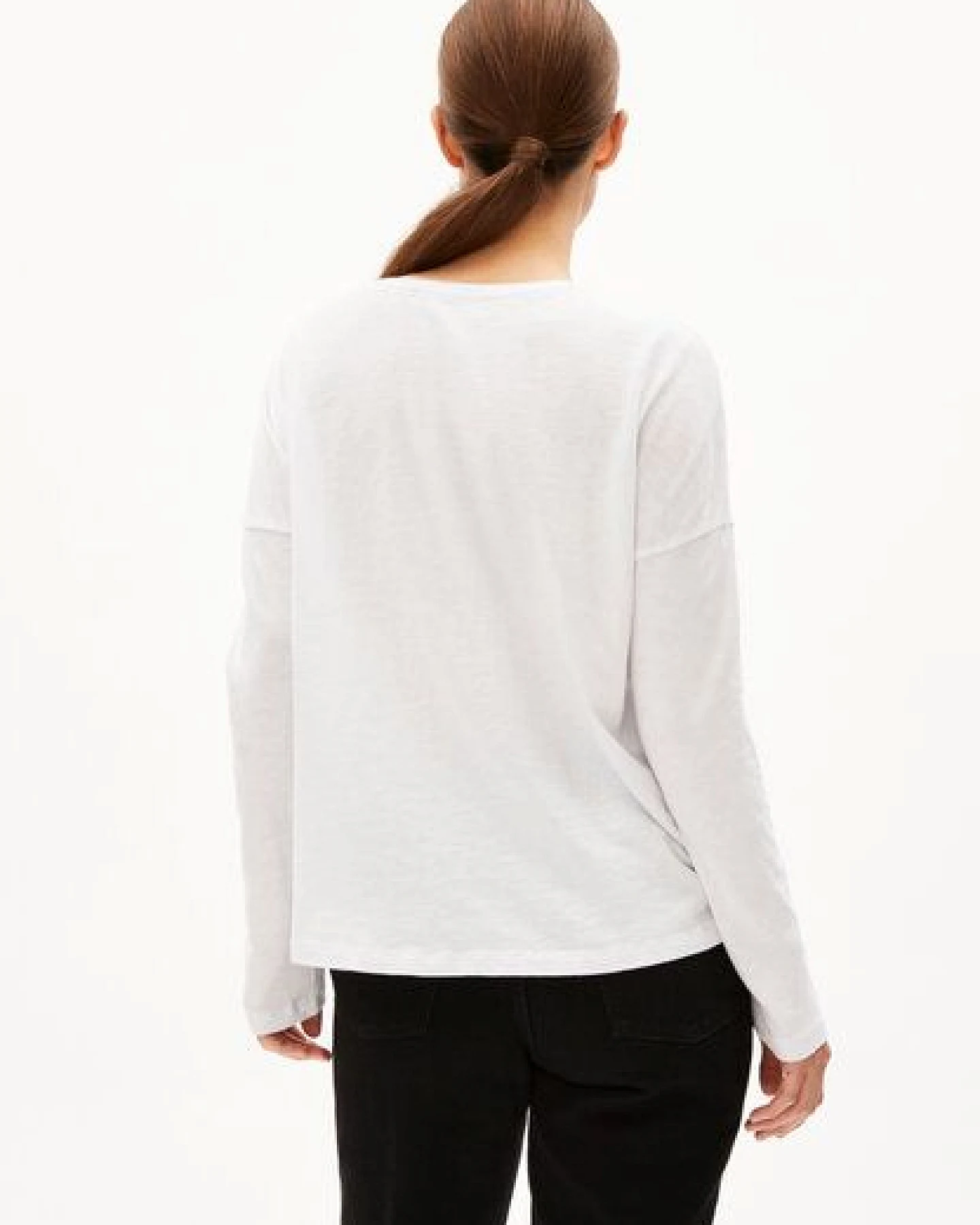 ARMEDANGELS ZORAA LI HEAVY FLAMÈ - Damen Longsleeve Loose Fit aus Bio-Baumwolle – Ansicht 2