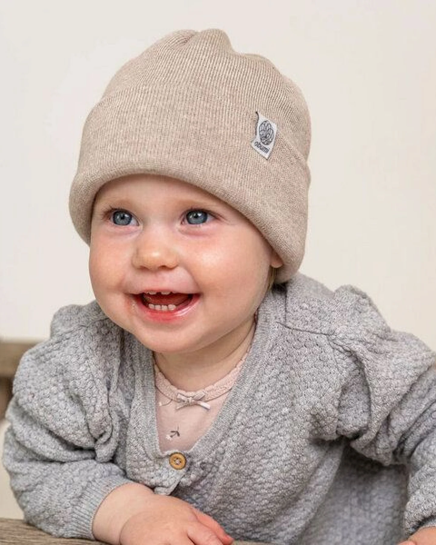 obumi Beanie Feinstrick aus Bio Baumwolle – Ansicht 2
