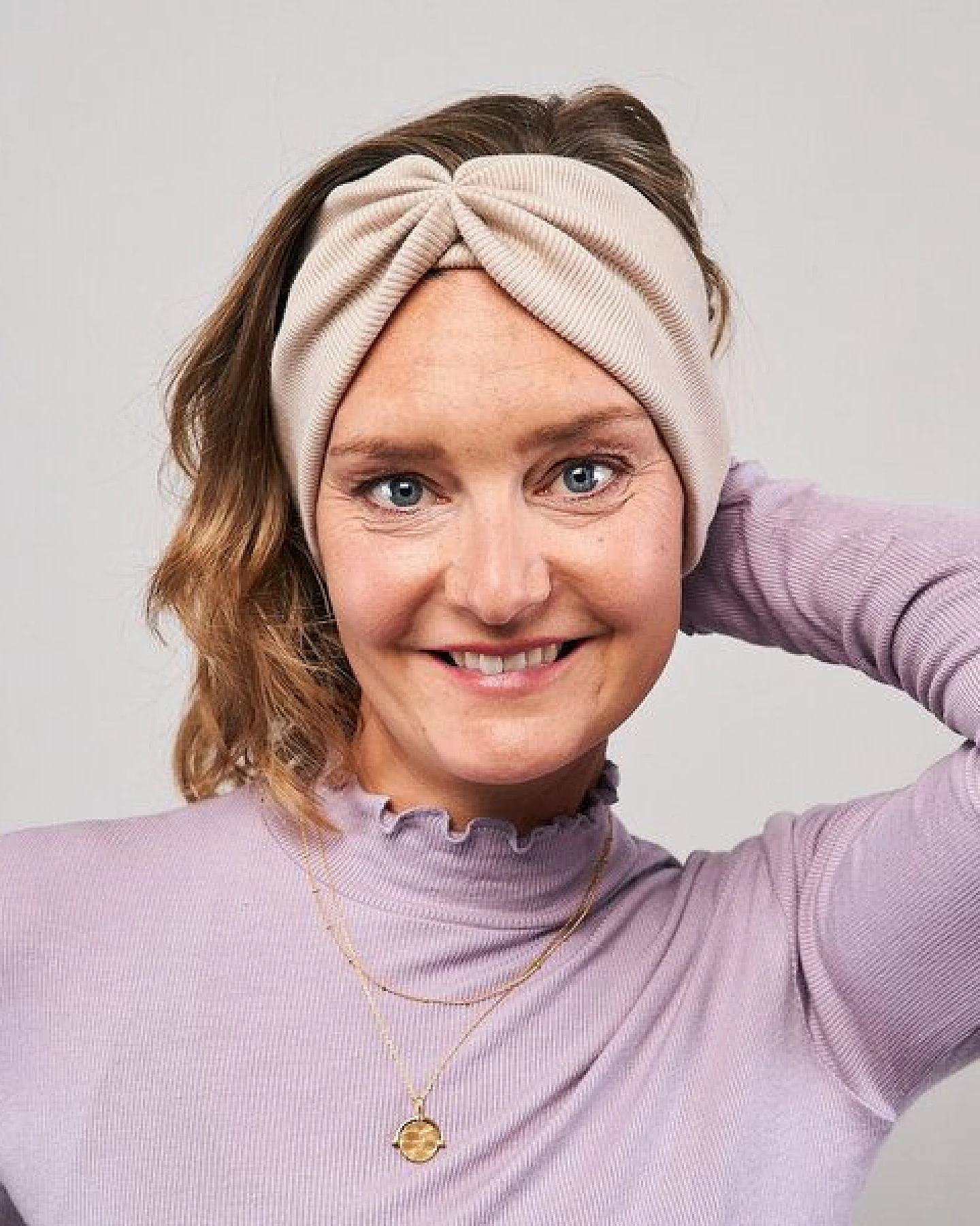 obumi Stirnband Rippe Bow aus Bio Baumwolle – Ansicht 3