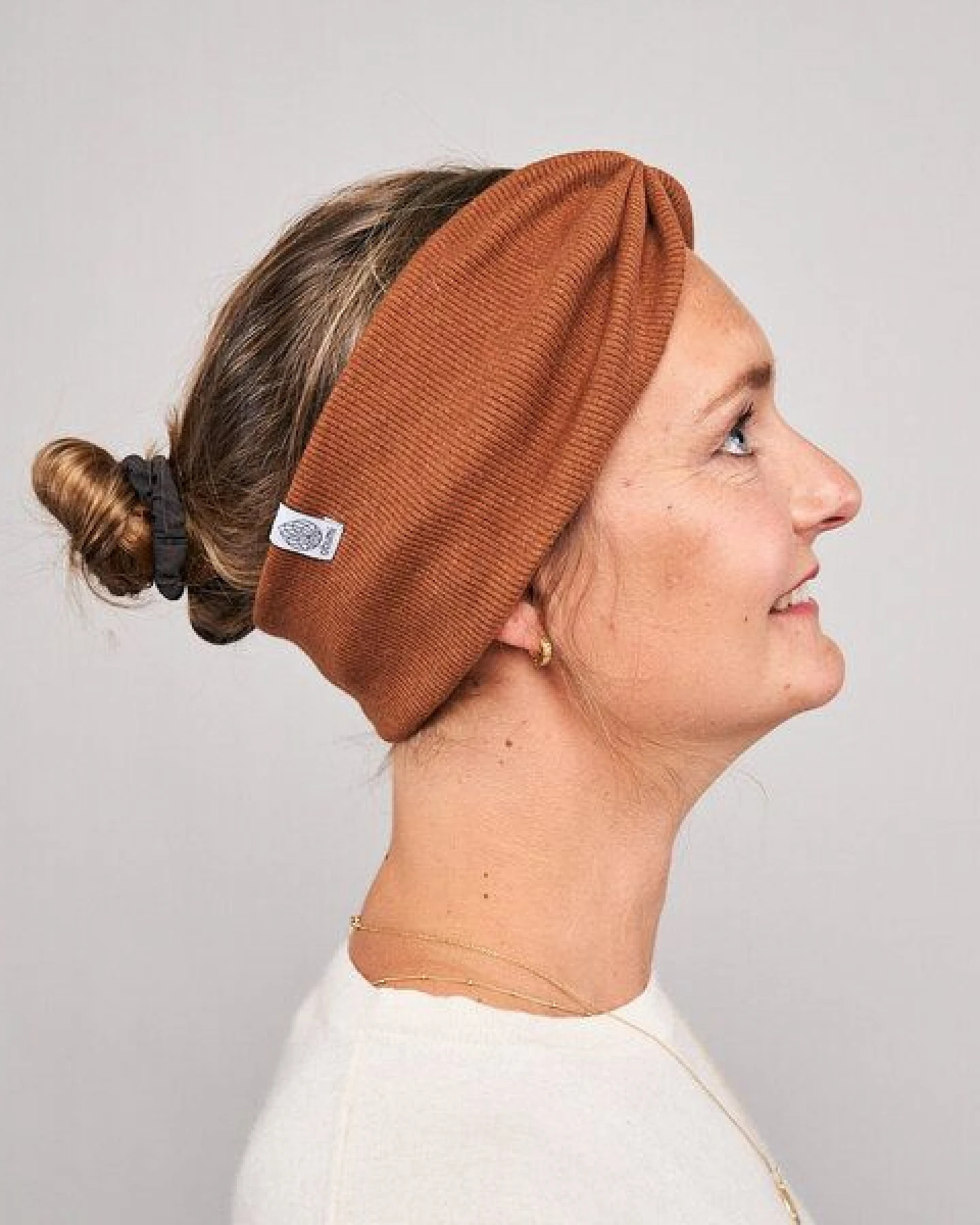 obumi Stirnband Rippe Bow aus Bio Baumwolle – Ansicht 3