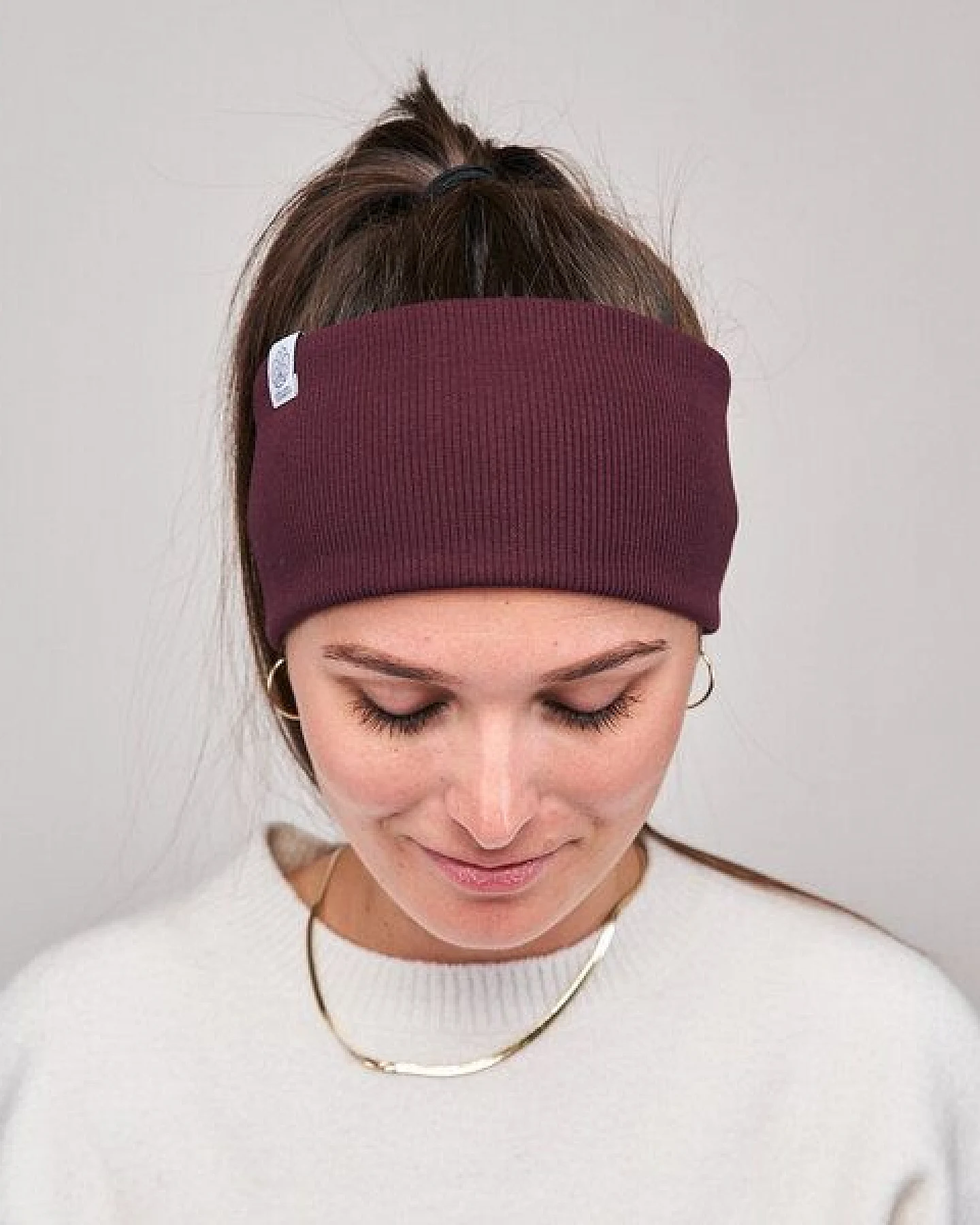 obumi Stirnband Rippe Classic aus Bio Baumwolle – Ansicht 2