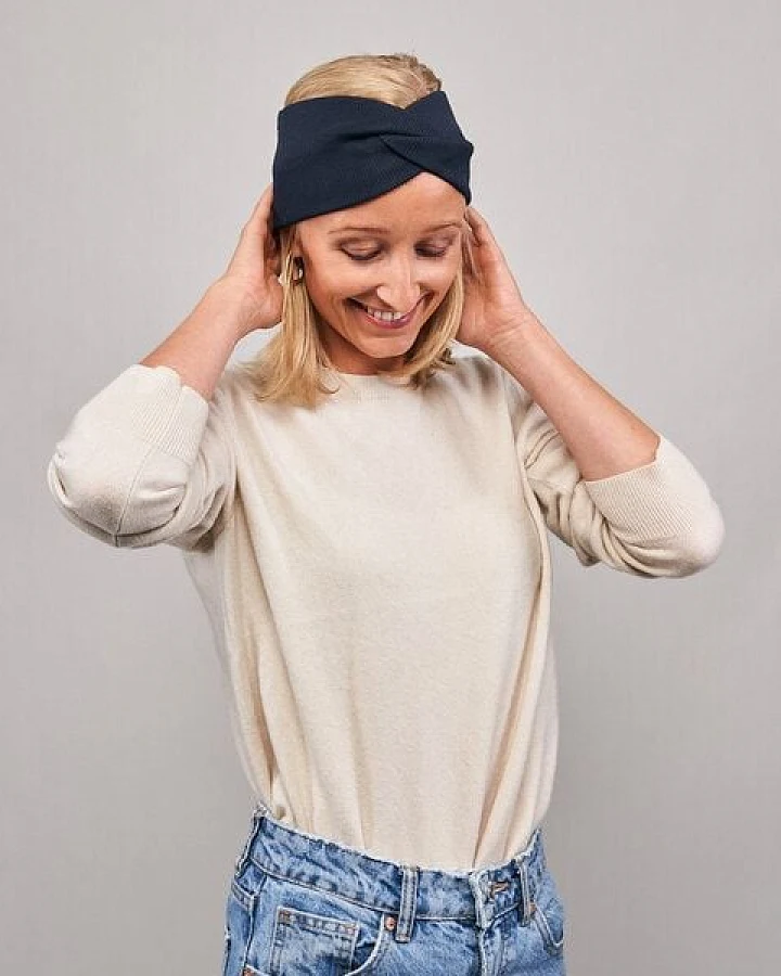 obumi Stirnband Rippe Knot aus Bio Baumwolle