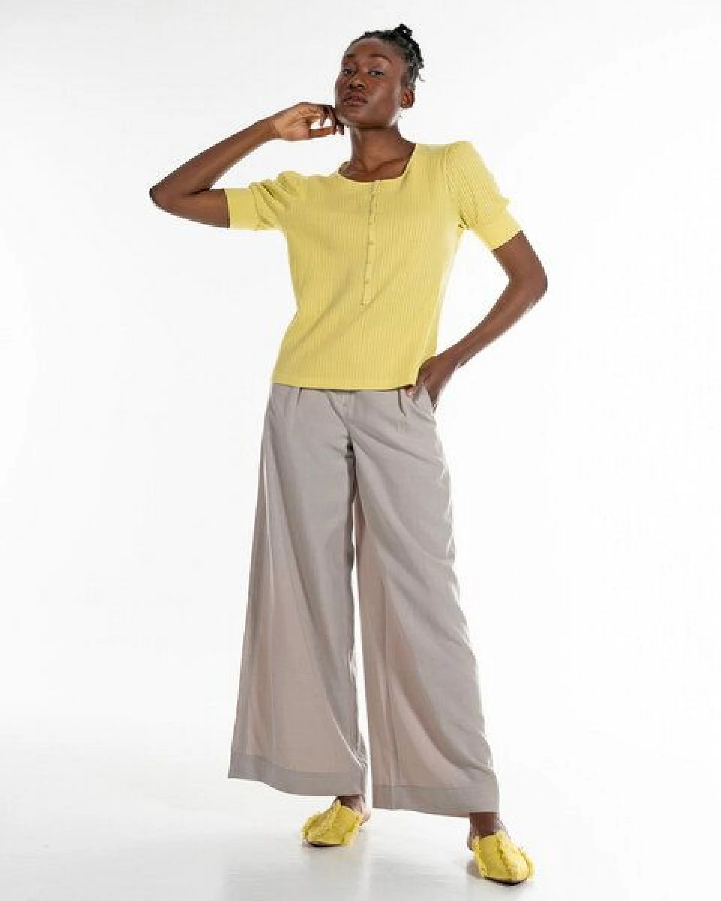 Alma & Lovis Blusenshirt aus feinem Rippen-Jersey – Ansicht 2
