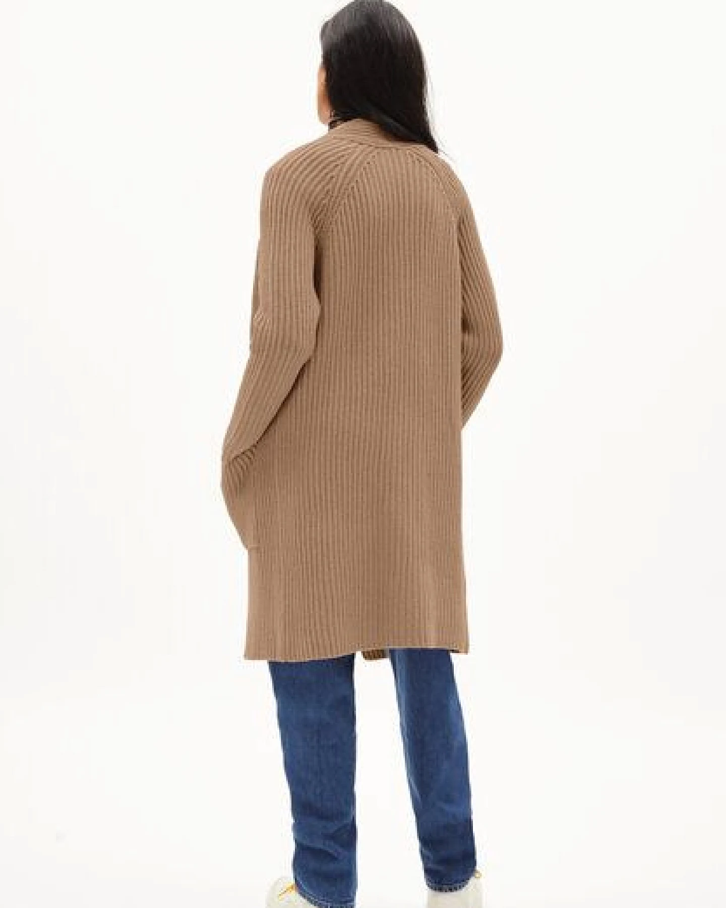 ARMEDANGELS OLIDAA RIBBED - Damen Cardigan Loose Fit aus Bio-Woll-Mix (recycled) – Ansicht 2