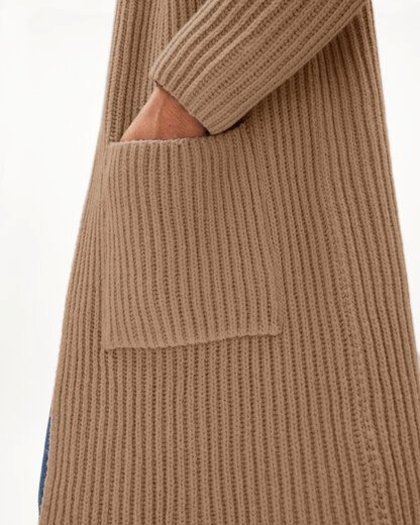 ARMEDANGELS OLIDAA RIBBED - Damen Cardigan Loose Fit aus Bio-Woll-Mix (recycled) – Ansicht 3