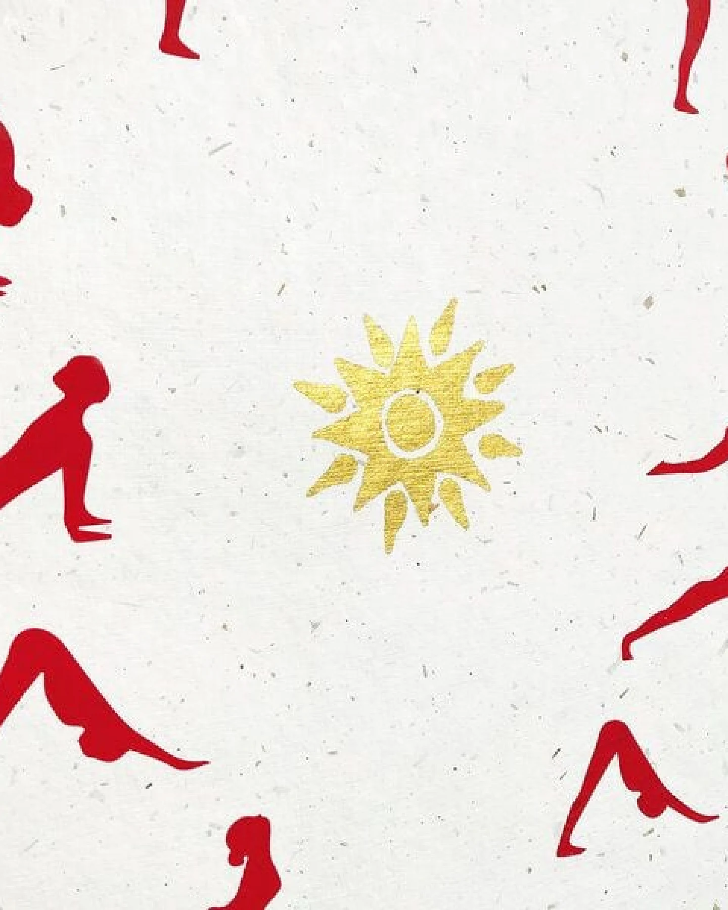 Sundara Yoga-Poster "Sonnengruß" aus handgeschöpftem Papier – Ansicht 3