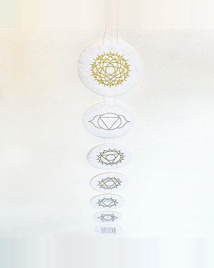 Sundara Yoga-Girlande "Chakra" aus Handgeschöpftem Papier