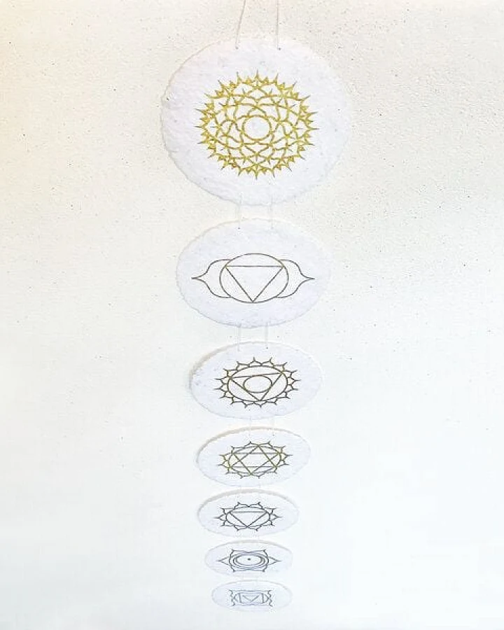 Sundara Yoga-Girlande "Chakra" aus Handgeschöpftem Papier