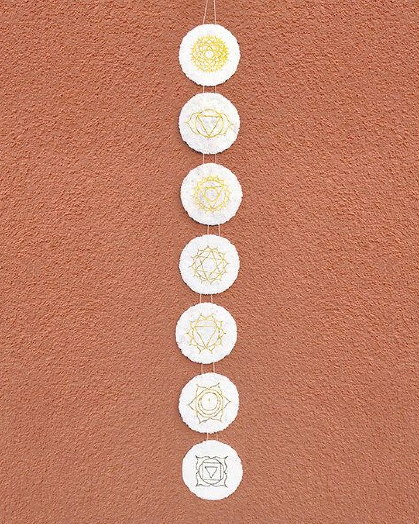 Sundara Yoga-Girlande "Chakra" aus Handgeschöpftem Papier – Ansicht 2