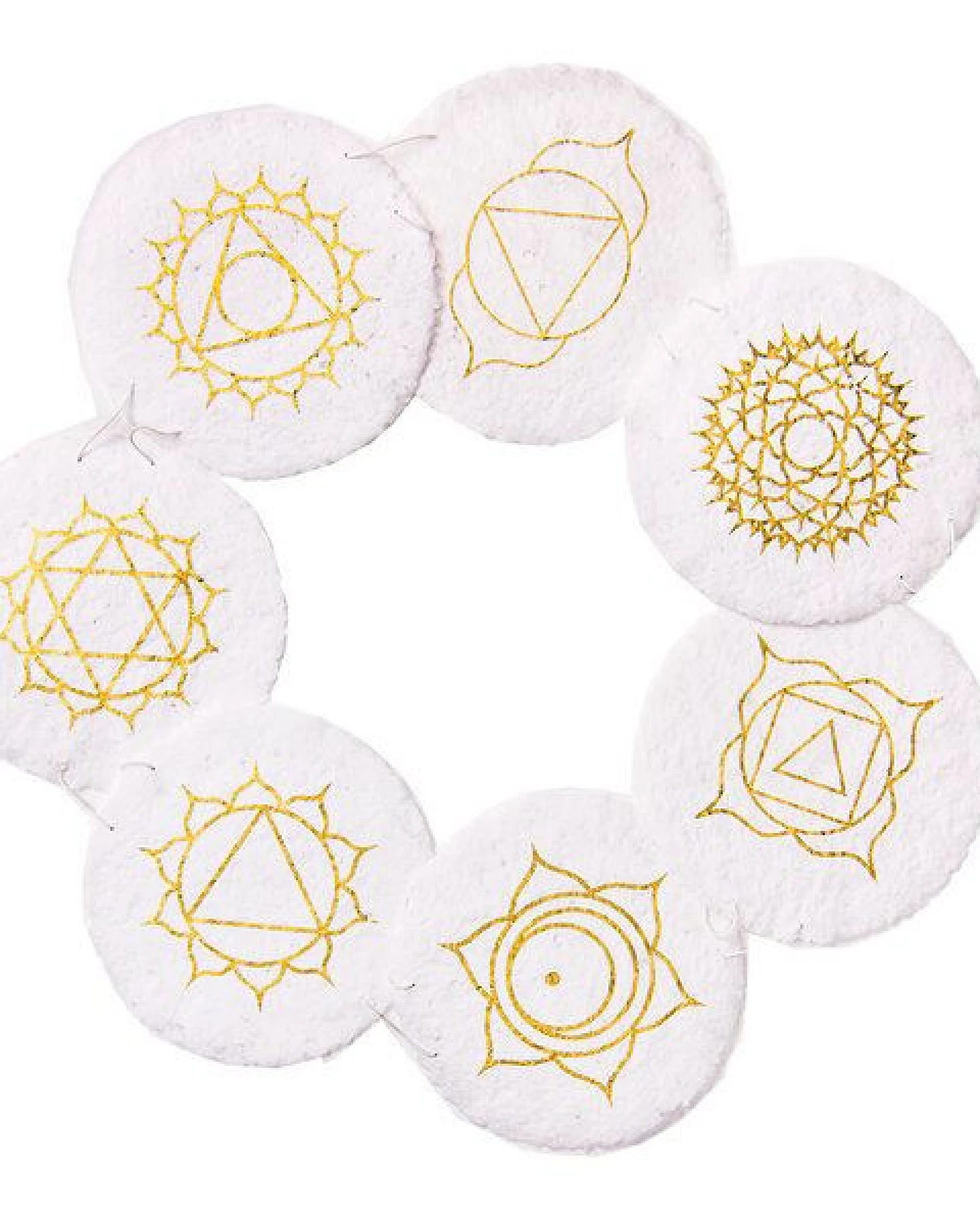 Sundara Yoga-Girlande "Chakra" aus Handgeschöpftem Papier – Ansicht 3