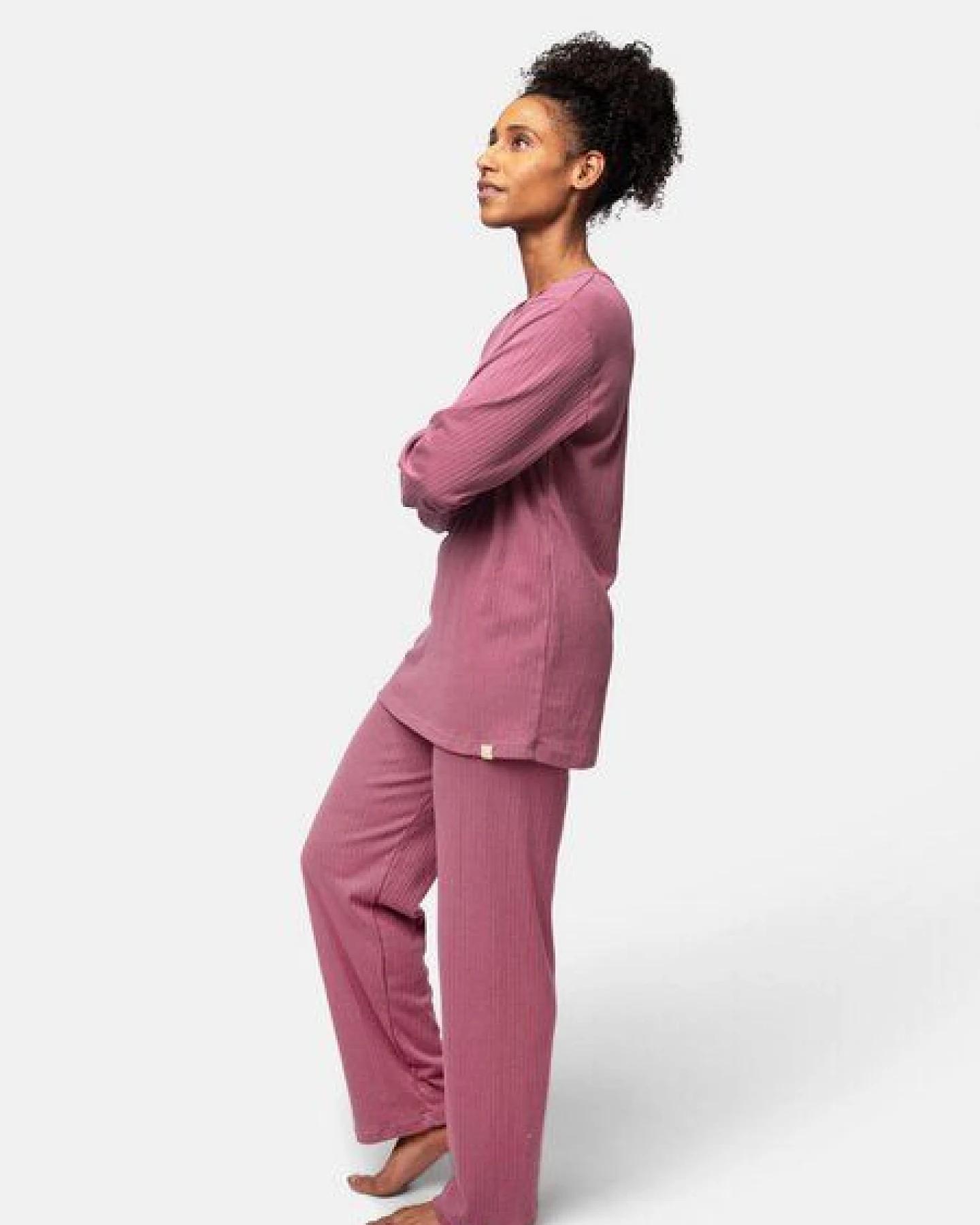 greenjama Damen Langarm-Shirt aus Derby-Rib, GOTS-zertifiziert – Ansicht 2