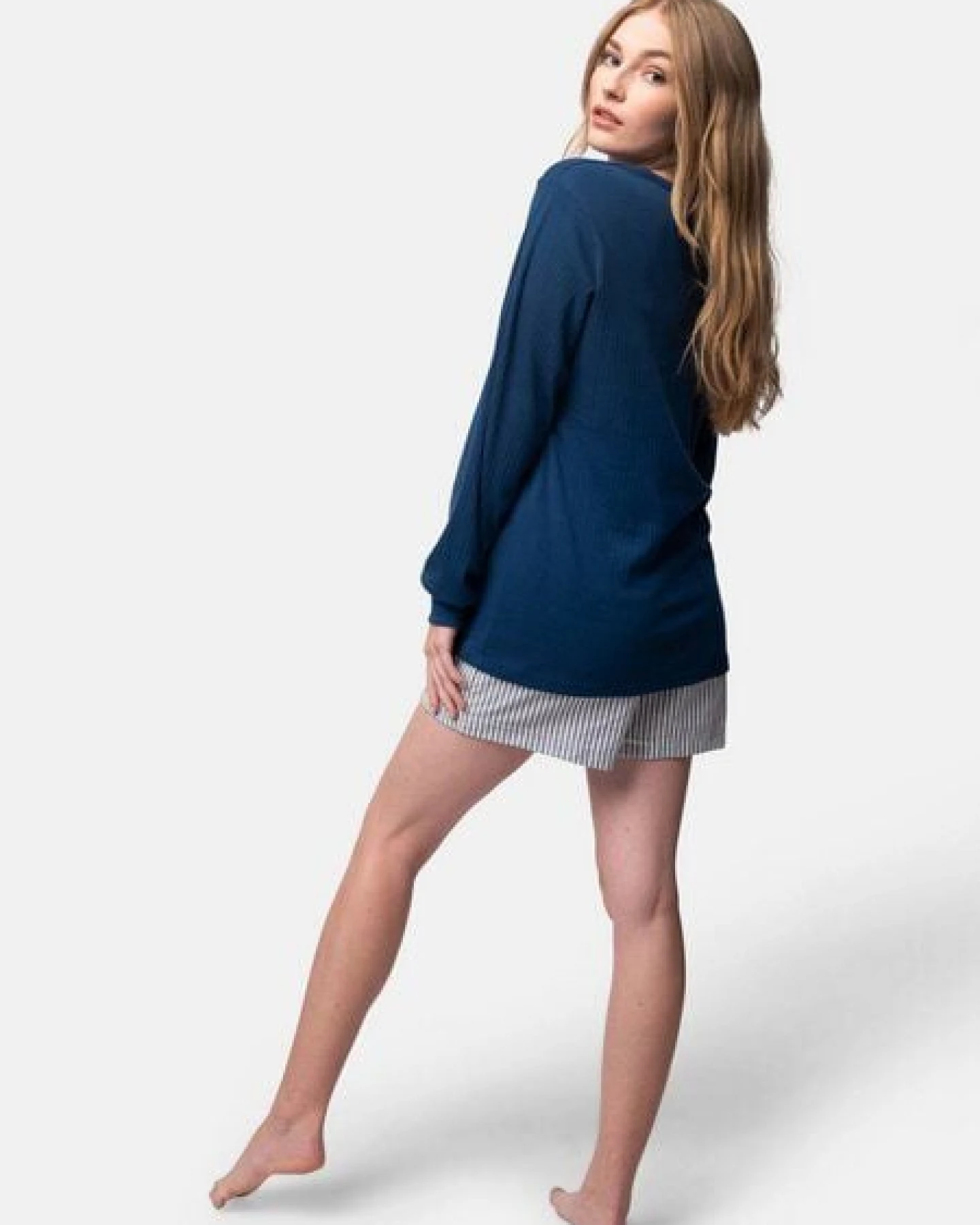 greenjama Damen Langarm-Shirt aus Derby-Rib, GOTS-zertifiziert – Ansicht 2