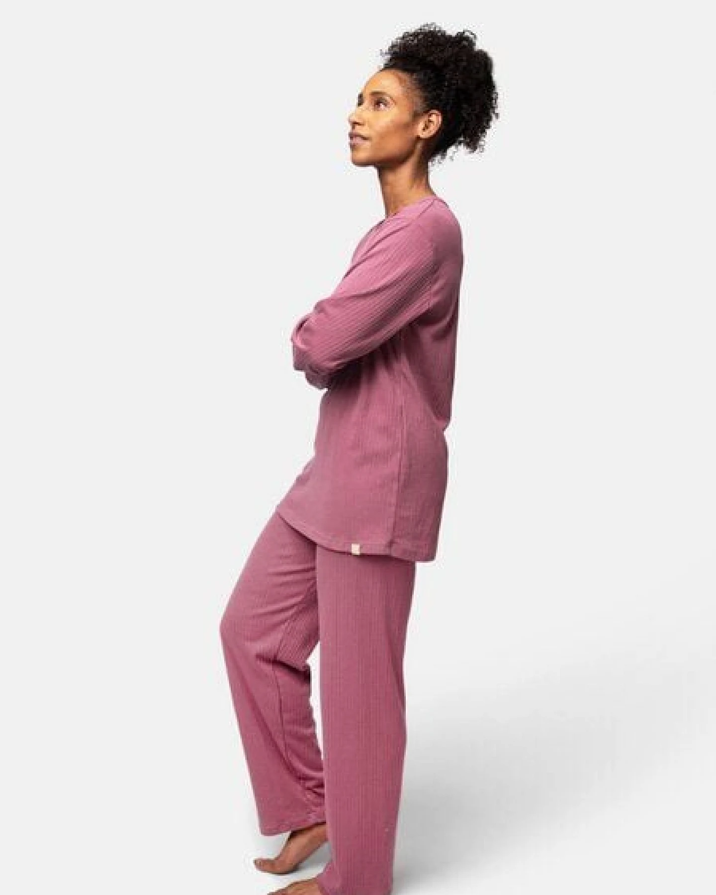 greenjama Damen Langarm-Shirt aus Derby-Rib, GOTS-zertifiziert – Ansicht 2
