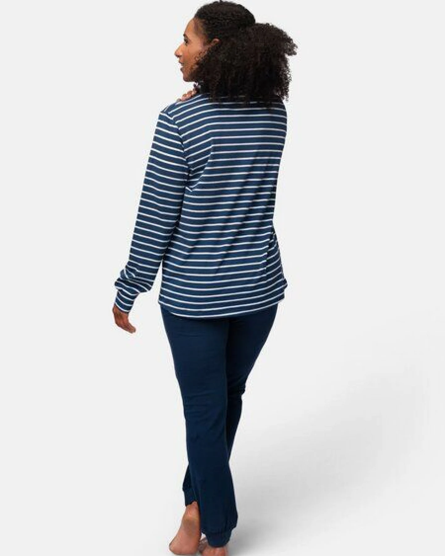 greenjama Damen Langarm-Shirt Ringel, GOTS-zertifiziert – Ansicht 3