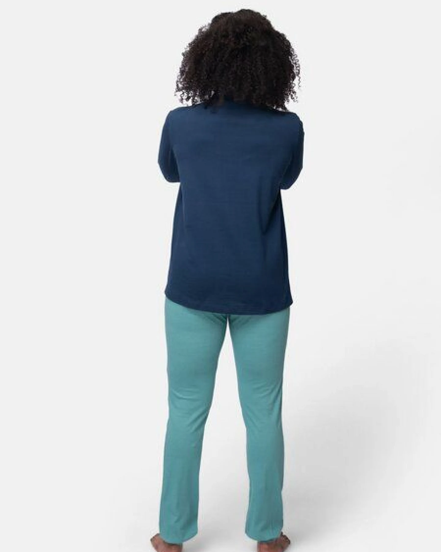 greenjama Damen Langarm-Shirt mit Polo-Kragen, GOTS-zertifiziert – Ansicht 3