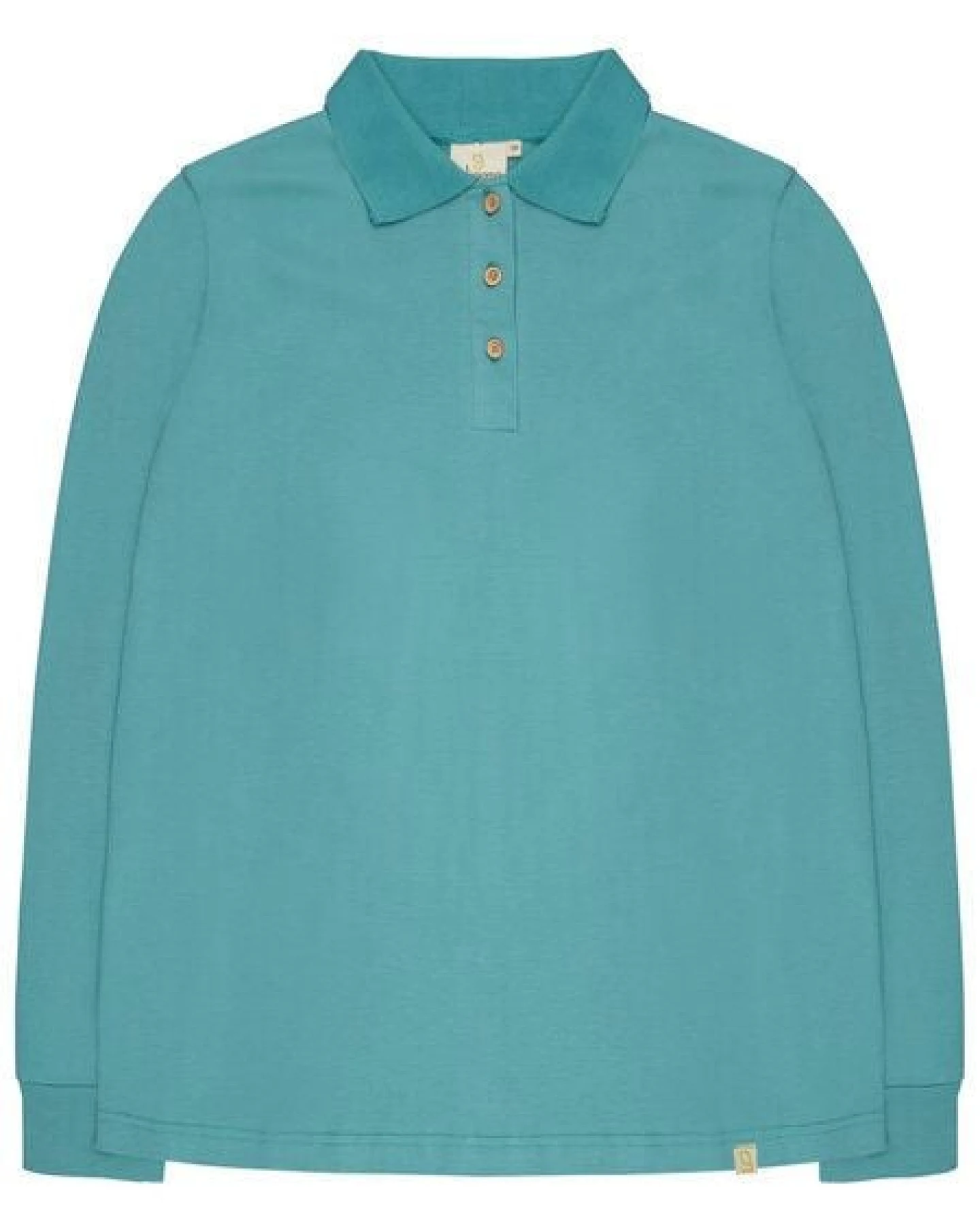 greenjama Damen Langarm-Shirt mit Polo-Kragen, GOTS-zertifiziert – Ansicht 4