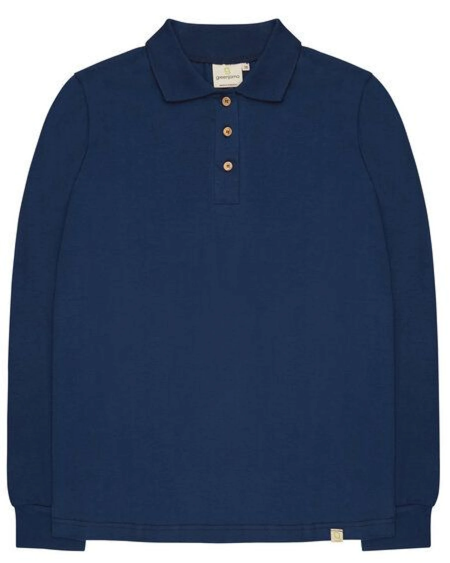 greenjama Damen Langarm-Shirt mit Polo-Kragen, GOTS-zertifiziert – Ansicht 4