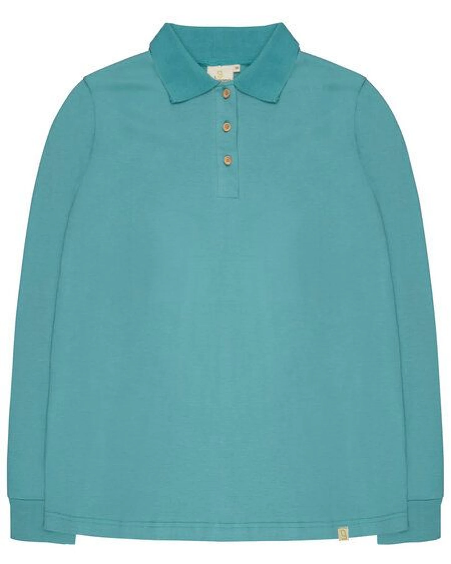 greenjama Damen Langarm-Shirt mit Polo-Kragen, GOTS-zertifiziert – Ansicht 4