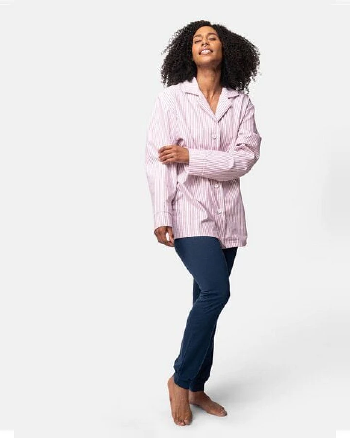 greenjama Damen Pyjama-Hemd, GOTS-zertifiziert