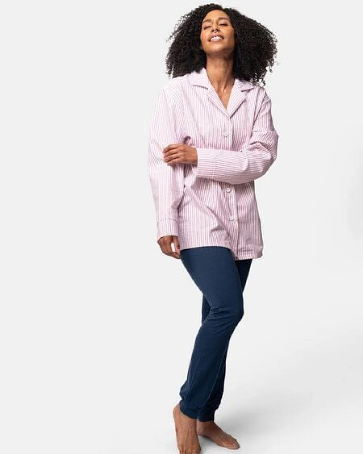 greenjama Damen Pyjama-Hemd, GOTS-zertifiziert