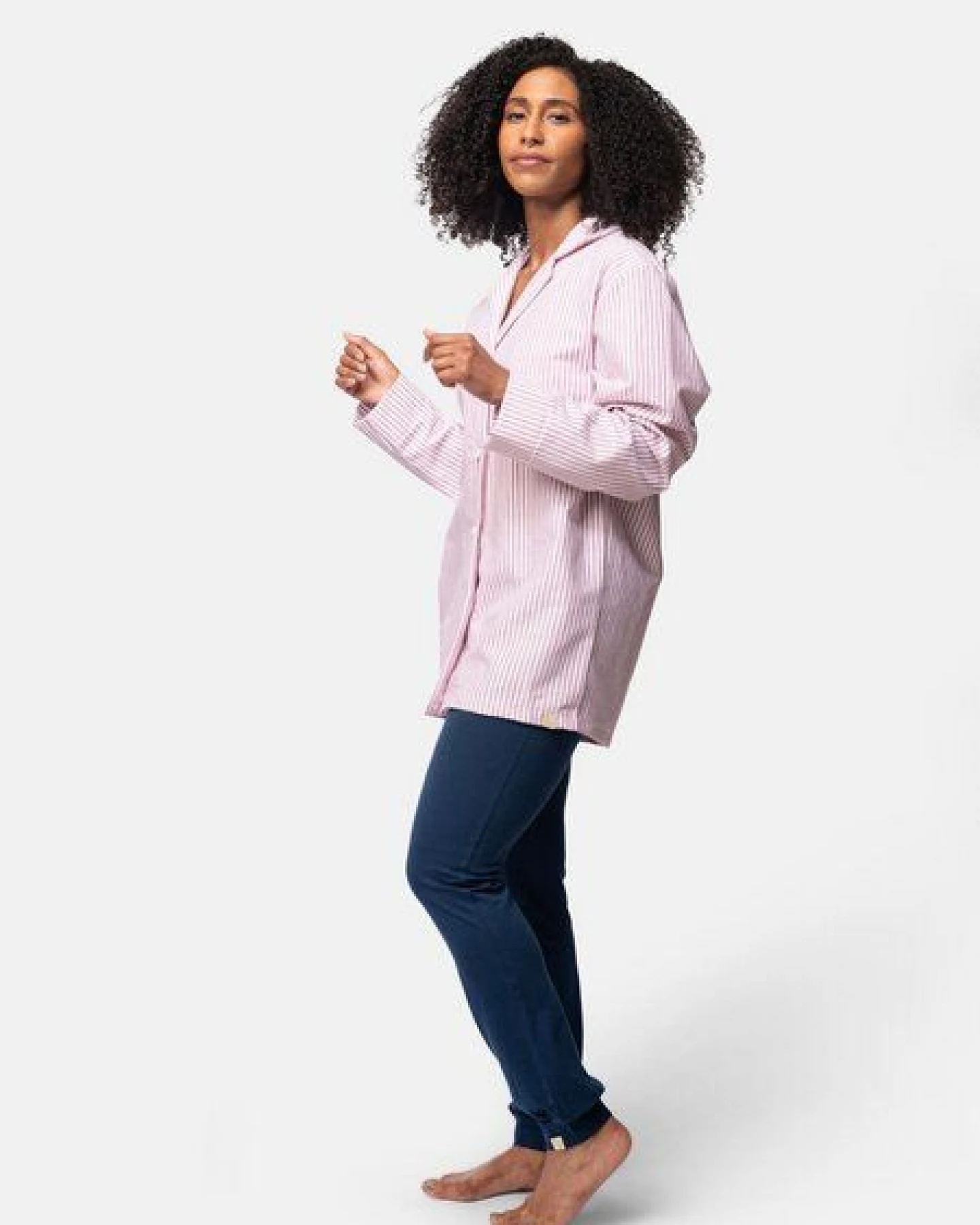greenjama Damen Pyjama-Hemd, GOTS-zertifiziert – Ansicht 2
