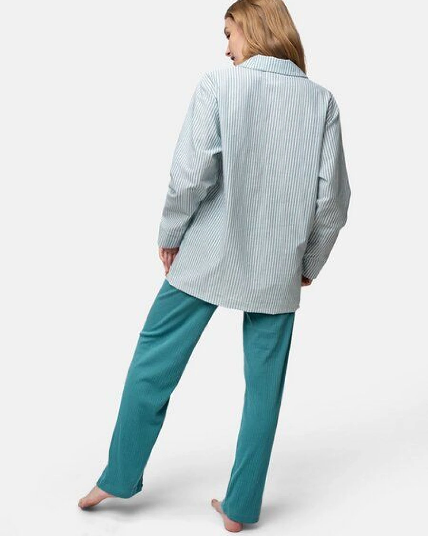 greenjama Damen Pyjama-Hemd, GOTS-zertifiziert – Ansicht 3